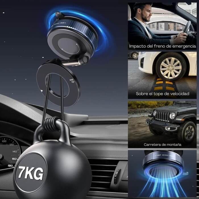 Soporte magnetico para celular